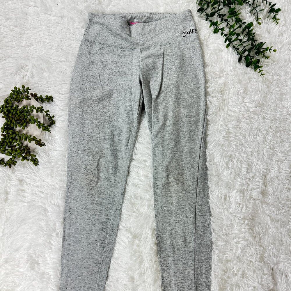 Juicy Couture Women's Essential High Waisted Cotton Legging Light Gray Size M